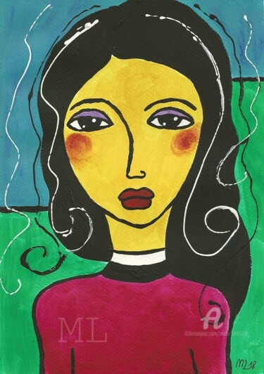 Peinture intitulée "CASSANDRA" par Mala, Œuvre d'art originale, Acrylique
