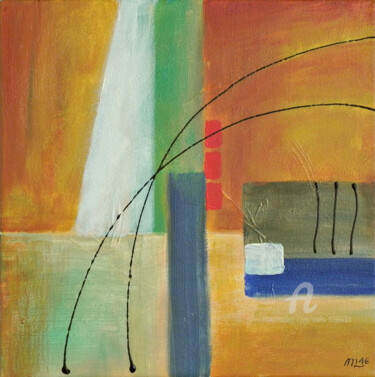 Pintura intitulada "Abstrait / abstract" por Mala, Obras de arte originais, Acrílico