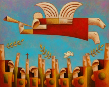 Pintura titulada "Redemption" por Zsolt Malasits, Obra de arte original, Oleo