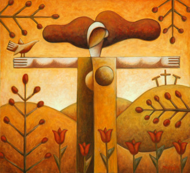 Painting titled "Equibalance" by Zsolt Malasits, Original Artwork, Oil