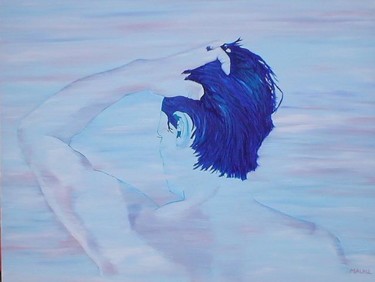 Peinture intitulée "Le rêveur" par Malauma E, Œuvre d'art originale