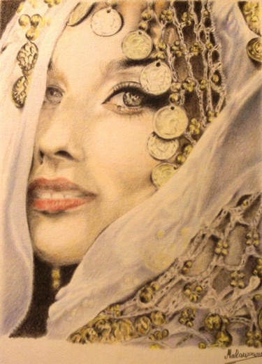 Drawing titled "Perle d'Orient" by Malaussane, Original Artwork