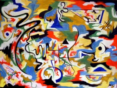 Painting titled "The Prediction" by Malcolm Gibson, Original Artwork