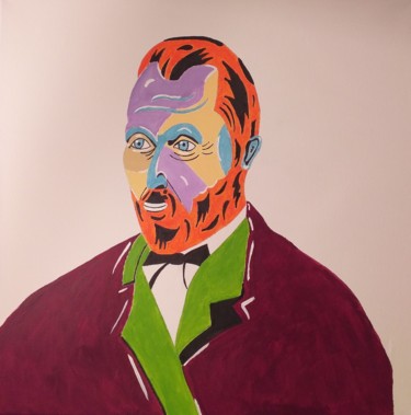 Vincent Van Gogh Painting titled "Vincent Van Gogh" by Philippe Lefever, Original Art, Acrylic