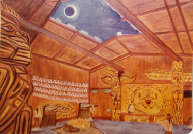 Pintura titulada "First Nations Long…" por Male Beauty Forum Lifestyle, Obra de arte original