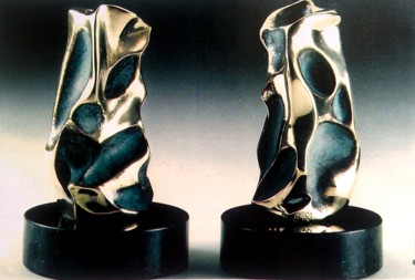 Escultura intitulada "FACES" por Maleco Pacaraí, Obras de arte originais, Bronze