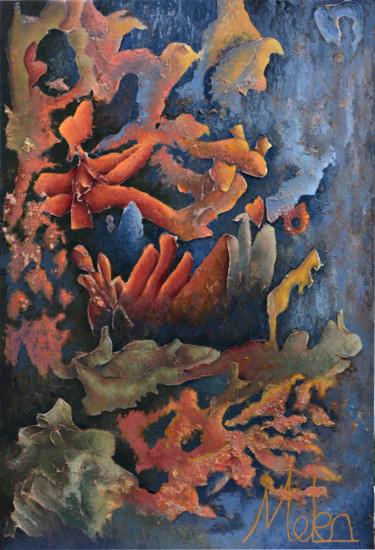 Pittura intitolato "in the subconscious…" da Malen L, Opera d'arte originale, Olio