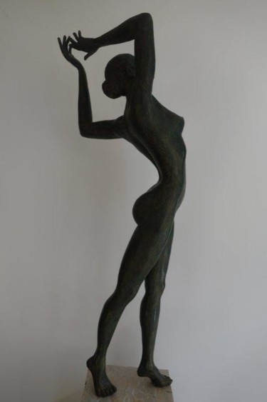 Sculpture intitulée "celeste" par Marie Celine Malezieux Ribeyre, Œuvre d'art originale, Résine