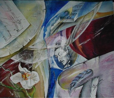 Malerei mit dem Titel "Brahms" von Malgor Sadlon, Original-Kunstwerk, Öl