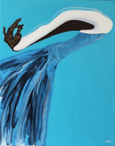 Peinture intitulée "ÊTRE OU PARAÎTRE" par Malgorzata Martzloff-Kowalczyk, Œuvre d'art originale, Huile Monté sur Châssis en…
