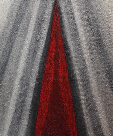 Painting titled "Long Long Way Ahead…" by Małgorzata Wartołowicz (Margot Sophie), Original Artwork, Acrylic