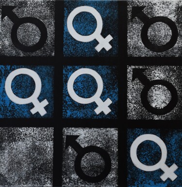 Schilderij getiteld "Equality" door Małgorzata Wartołowicz (Margot Sophie), Origineel Kunstwerk, Acryl