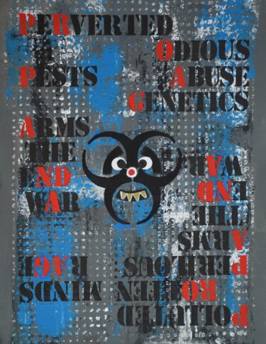 Malarstwo zatytułowany „The Demon of Propag…” autorstwa Małgorzata Wartołowicz (Margot Sophie), Oryginalna praca, Akryl