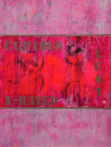 Schilderij getiteld "Passionate / The "N…" door Małgorzata Wartołowicz (Margot Sophie), Origineel Kunstwerk, Acryl