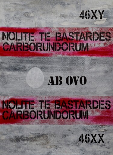 Картина под названием "Ab Ovo" - Małgorzata Wartołowicz (Margot Sophie), Подлинное произведение искусства, Акрил