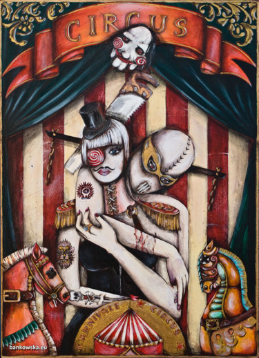 Peinture intitulée "Carnivale" par Małgorzata Bańkowska, Œuvre d'art originale, Acrylique