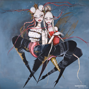 Peinture intitulée "Princess Toys" par Małgorzata Bańkowska, Œuvre d'art originale, Acrylique