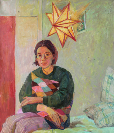 Painting titled "Яна" by Polina Malidovskaia, Original Artwork, Oil