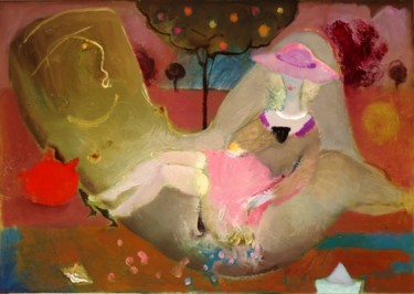 Картина под названием "Хозяйки Инь" - Maliko, Подлинное произведение искусства