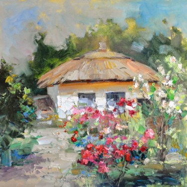 Картина под названием "Дом Лермонтова" - Малила Писаренко, Подлинное произведение искусства, Масло