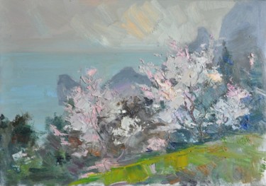 Painting titled "Весна" by Malila Pisarenko, Original Artwork, Oil
