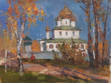 Картина под названием "Воскресенский монас…" - Малила Писаренко, Подлинное произведение искусства, Масло