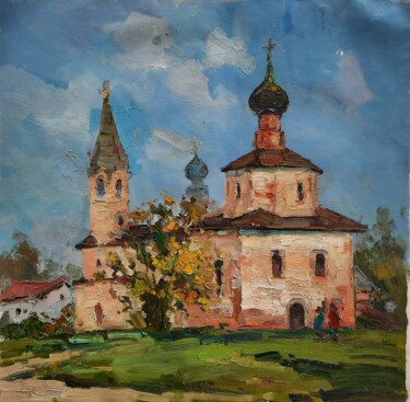 Картина под названием "Старообрядный храм…" - Малила Писаренко, Подлинное произведение искусства, Масло