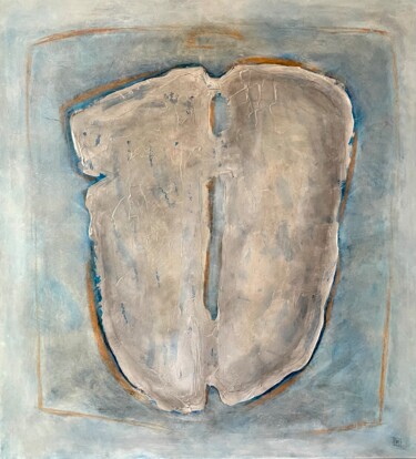 Malerei mit dem Titel "Akt niebieski męski" von Malina Wieczorek, Original-Kunstwerk, Acryl