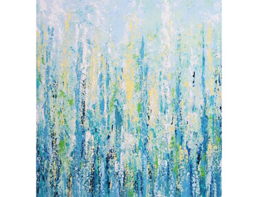 "Blue Meadow" başlıklı Tablo Malinga Kumarasinghe tarafından, Orijinal sanat, Akrilik Ahşap Sedye çerçevesi üzerine monte ed…