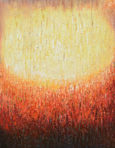 Картина под названием "Dusk till Dawn" - Malinga Kumarasinghe, Подлинное произведение искусства, Акрил Установлен на Деревян…