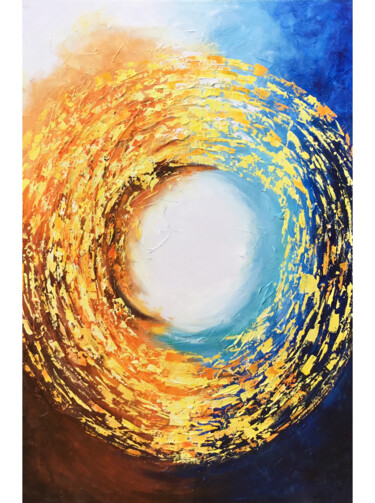 Картина под названием "Jacobs Well" - Malinga Kumarasinghe, Подлинное произведение искусства, Акрил Установлен на Деревянная…