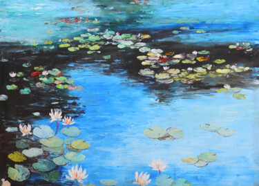 Картина под названием "Against a Clear Blu…" - Malinga Kumarasinghe, Подлинное произведение искусства, Акрил Установлен на Д…