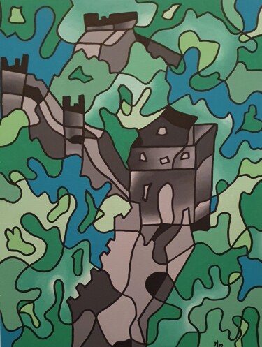 Pintura titulada "La Grande Muraille…" por Malisu, Obra de arte original, Acrílico
