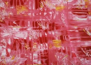 Peinture intitulée "Pink" par Sylvie Ferrini, Œuvre d'art originale