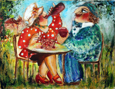 Malarstwo zatytułowany „A Lovely Day - v.2” autorstwa Malka Tsentsiper, Oryginalna praca, Akryl