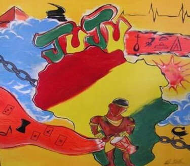 Digital Arts titled "juju africa" by Malkiese Paythress (knab), Original Artwork