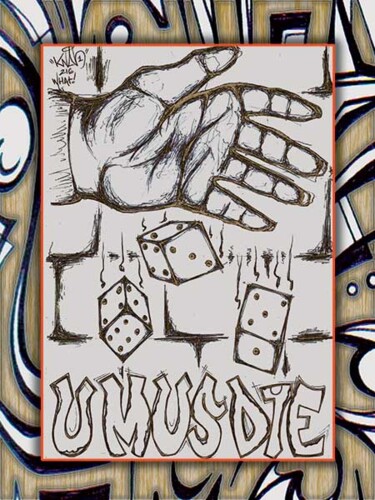 Drawing titled "UMUSDIE" by Malkiese Paythress (knab), Original Artwork