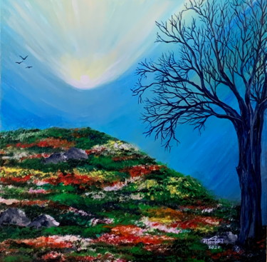 Painting titled "Hope" by Mallika Seth, Original Artwork, Acrylic