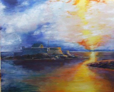 Painting titled "Fort National" by Jean Chuberre, Original Artwork