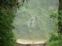 Photographie intitulée "Cascata verde" par Malouh Gualberto, Œuvre d'art originale