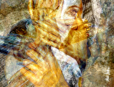 Fotografia intitulada "Golden hands power" por Malú Matteo, Obras de arte originais, Fotografia digital