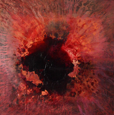 Картина под названием "My blood Your blood" - Malwina Kwiatkowska, Подлинное произведение искусства, Акрил Установлен на Дер…