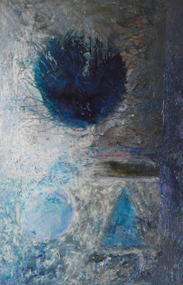 Malarstwo zatytułowany „Whispering emerged…” autorstwa Malwina Kwiatkowska, Oryginalna praca, Akryl Zamontowany na Drewniana…