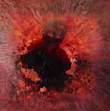 Painting titled "My blood Your blood" by Malwina Kwiatkowska, Original Artwork, Acrylic Mounted on Wood Stretcher frame