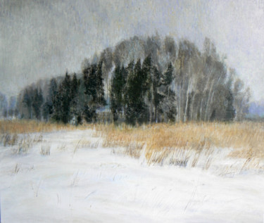 Painting titled "Родные перелески" by Tatiana Malyusova, Original Artwork, Oil