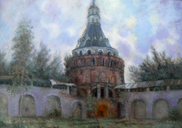 Картина под названием "Башня "Дуло" Симоно…" - Tatiana Malyusova, Подлинное произведение искусства, Масло