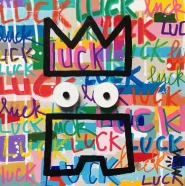 Malerei mit dem Titel "Luck" von Mam, Original-Kunstwerk, Acryl Auf Keilrahmen aus Holz montiert