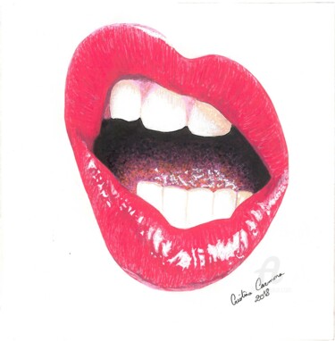 Dibujo titulada "Hell yeah baby  !" por Maman Aigle, Obra de arte original, Rotulador