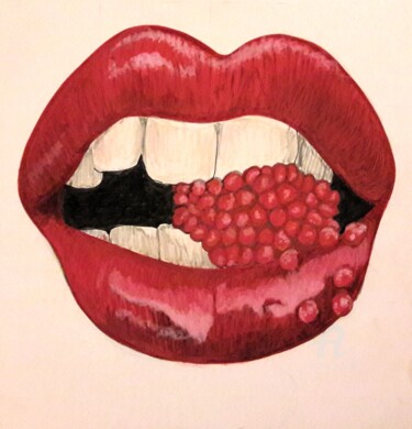 Рисунок под названием "A taste of desire 2" - Maman Aigle, Подлинное произведение искусства, Маркер