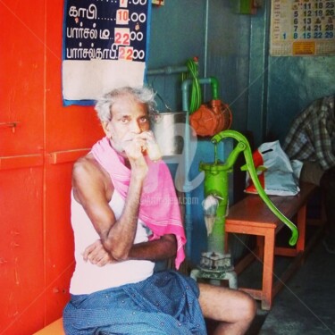 Photographie intitulée "Café au lait" par Mama Oursa, Œuvre d'art originale